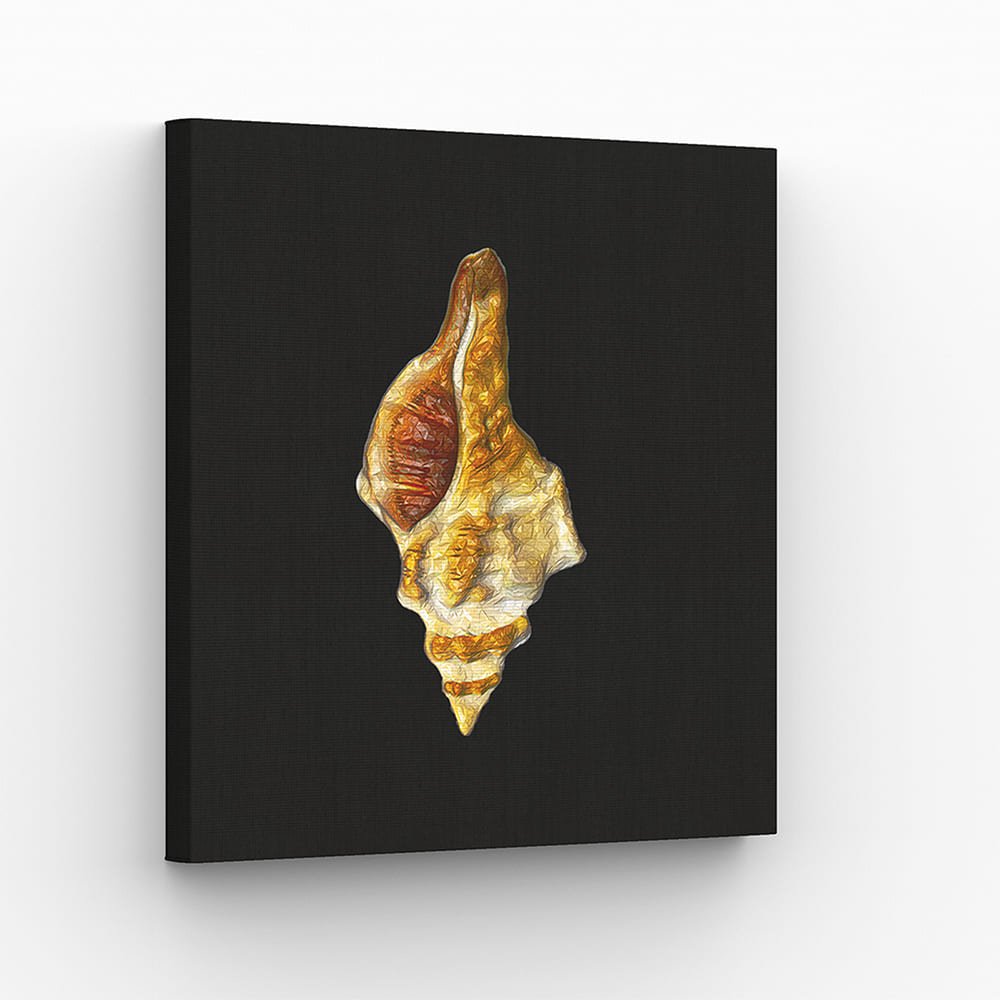 Conch Shell Polygon Wall Art – A Modern Take on Timeless Elegance